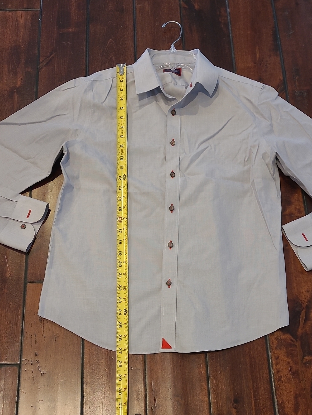 UNTUCKit Men's Pale Blue/Gray/Lavendar Long-Sleeve Button-Down Shirt Size M - Picture 5 of 6